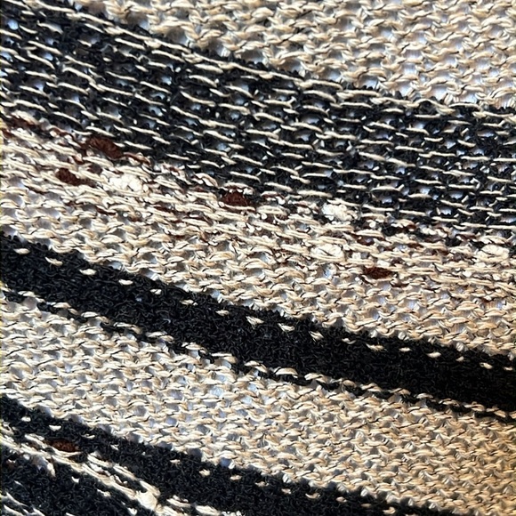 Scala Vintage Abstract Long Sleeve Linen Blend Midi Dress Size Large - Picture 6 of 7